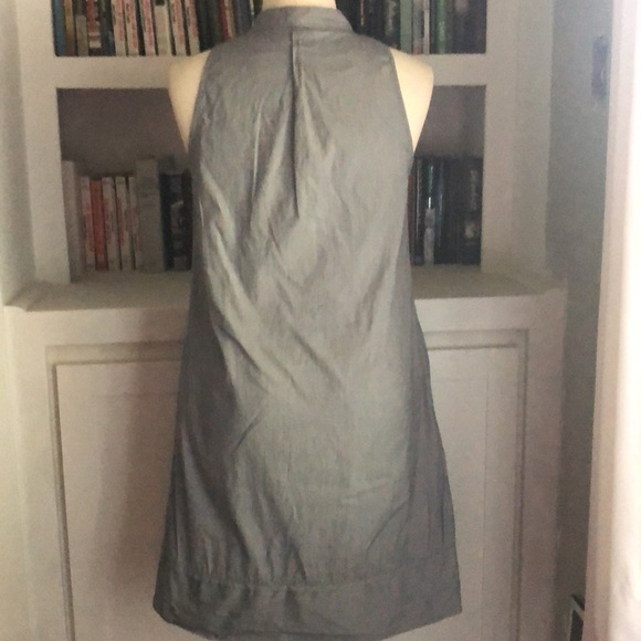 Gap Navy & White Ruffle Sleeves Highneck Shift Dress – Button-Down, Chic D252 - Picture 4 of 5